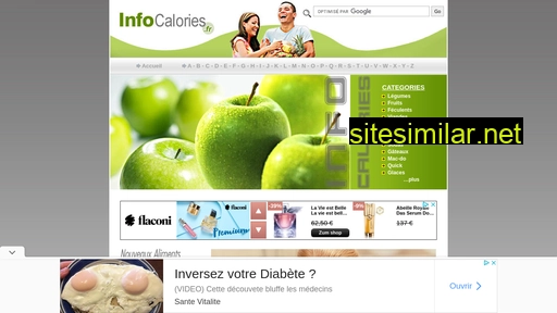 infocalories.fr alternative sites