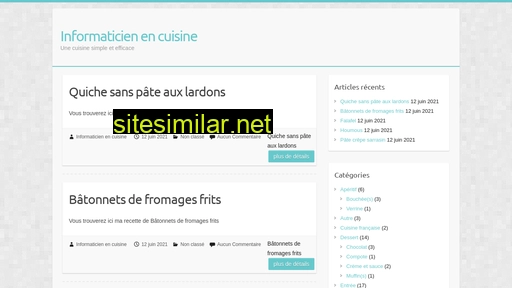 informaticien-cuisinier.fr alternative sites