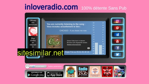 inloveradio.fr alternative sites