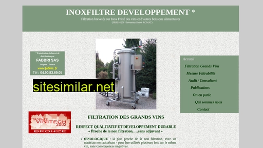 inoxfiltre.fr alternative sites