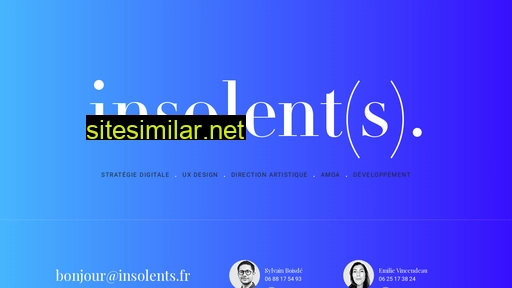 insolents.fr alternative sites