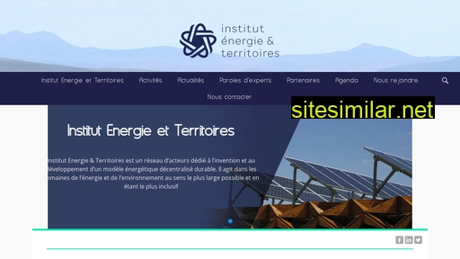 Institut-energie-territoires similar sites