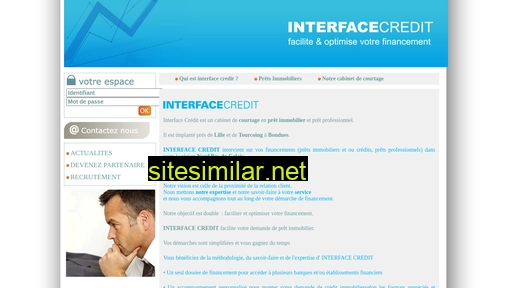 Interface-credit similar sites