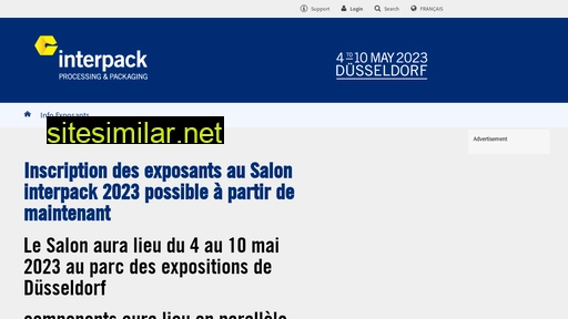 interpack-tradefair.fr alternative sites