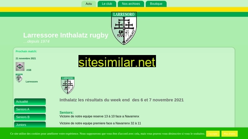 Inthalatz-rugby similar sites