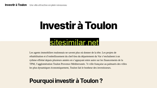 investir-toulon.fr alternative sites