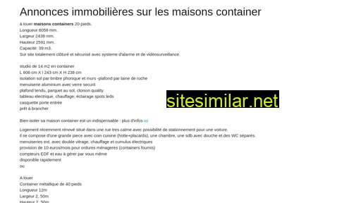 isolation-maison-container.fr alternative sites