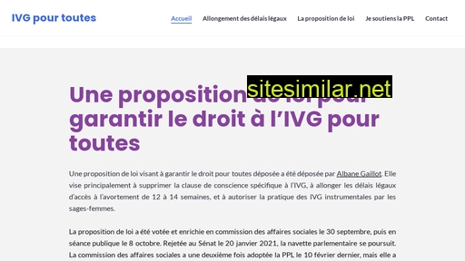 ivg-pour-toutes.fr alternative sites