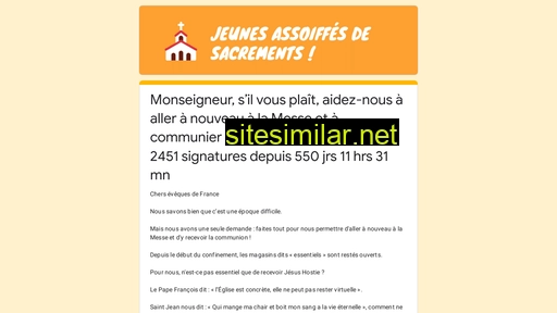 jeunesassoiffes2sacrements.fr alternative sites