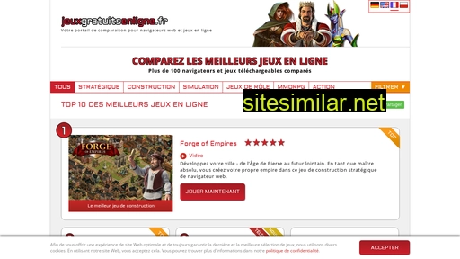 jeuxgratuitsenligne.fr alternative sites