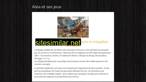 jeux-medievaux-aleajocari.fr alternative sites