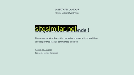 Jonathanlamour similar sites