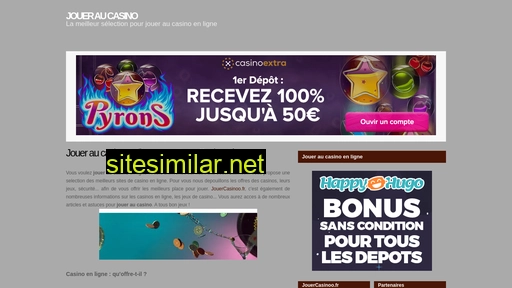 jouercasinoo.fr alternative sites