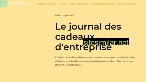 journal-cadeaux-entreprise.fr alternative sites