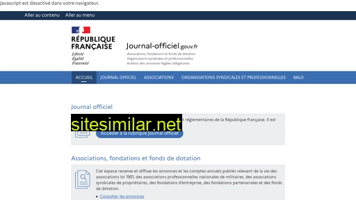journal-officiel.gouv.fr alternative sites