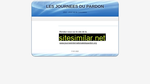 journeesdupardon.fr alternative sites