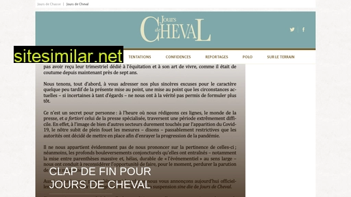 joursdecheval.fr alternative sites