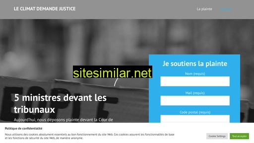 justicepourleclimat.fr alternative sites