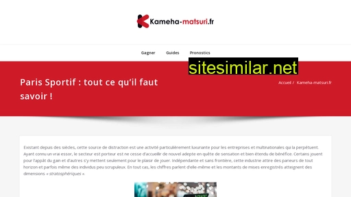 kameha-matsuri.fr alternative sites