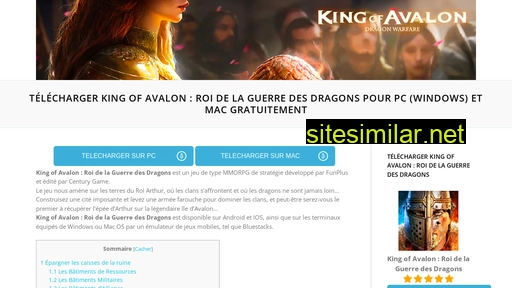 kingofavalon.fr alternative sites
