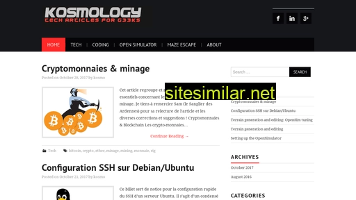 kosmology.fr alternative sites