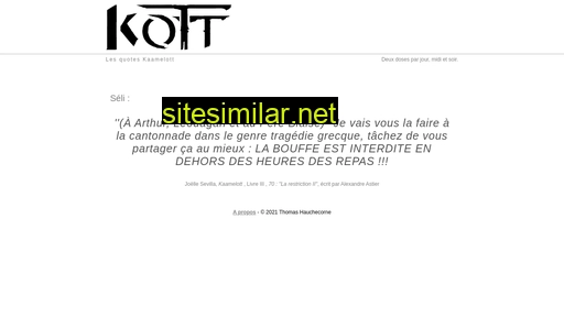 kott.fr alternative sites