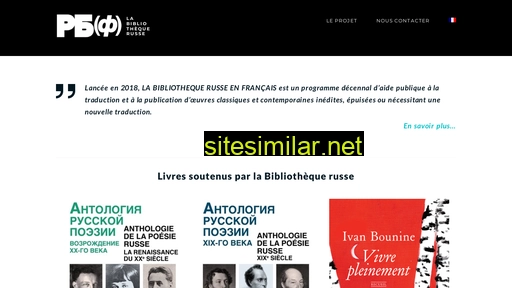 labibliothequerusse.fr alternative sites