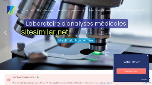 laboratoire-narbonne.fr alternative sites