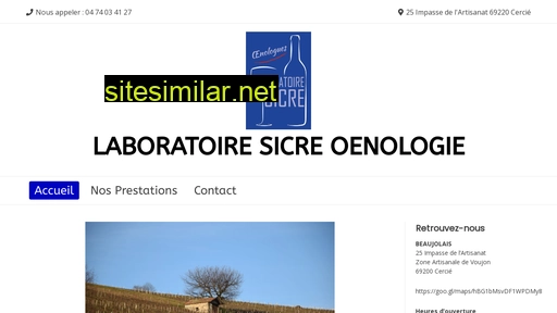 laboratoire-sicre.fr alternative sites