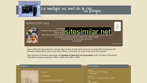 laboutiqueauboutdelarue.fr alternative sites