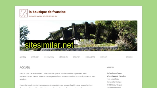 laboutiquedefrancine.fr alternative sites