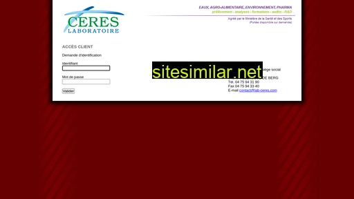 lab-ceres.fr alternative sites