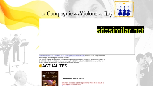 laciedesviolonsduroy.fr alternative sites