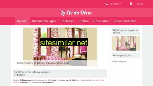 lacledudecor-tapissier.fr alternative sites