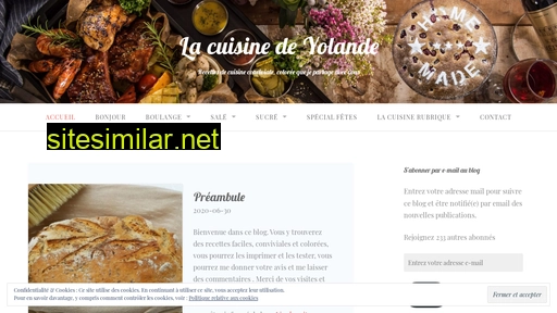 lacuisinedeyolande.fr alternative sites