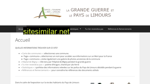 lagrandeguerre-paysdelimours.fr alternative sites