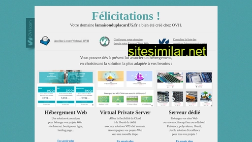 lamaisonduplacard75.fr alternative sites