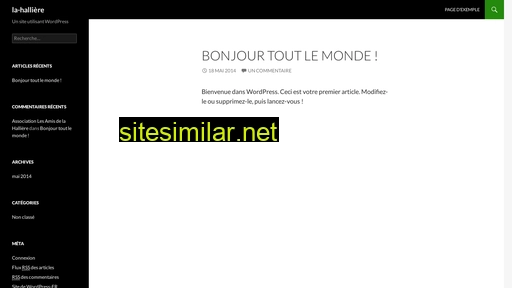 la-halliere.fr alternative sites