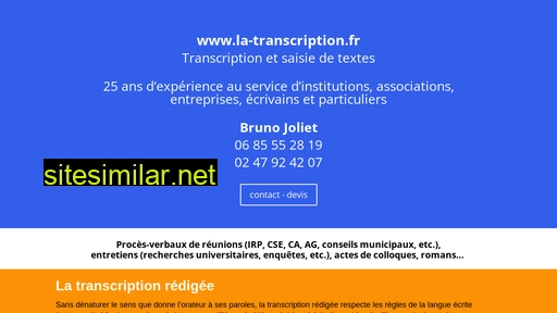 la-transcription.fr alternative sites