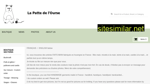 lapattedelourse.fr alternative sites
