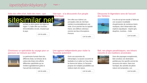 lapetitefabrikbykaro.fr alternative sites