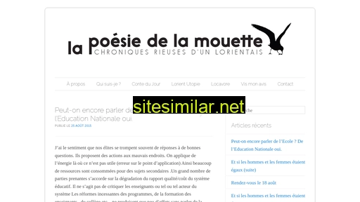 lapoesiedelamouette.fr alternative sites