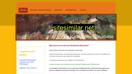 larandonneebavanaise.fr alternative sites