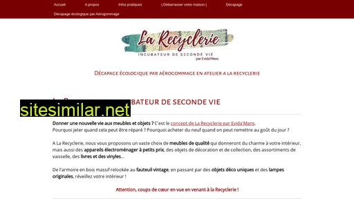 larecycleriedumans.fr alternative sites