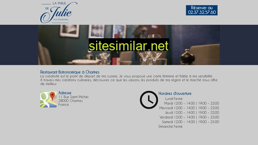 latabledejulie.fr alternative sites