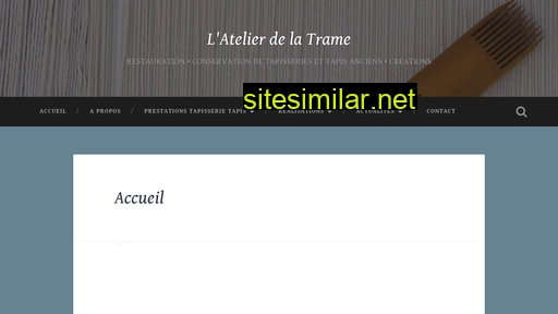 latelierdelatrame.fr alternative sites