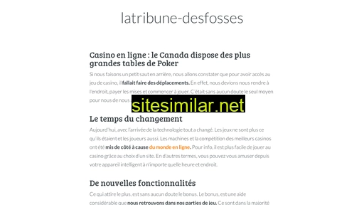 latribune-desfosses.fr alternative sites