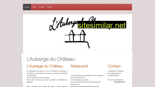 laubergeduchateau.fr alternative sites
