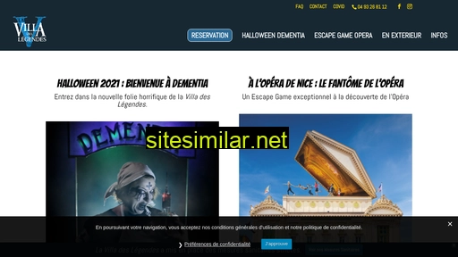 lavilladeslegendes.fr alternative sites