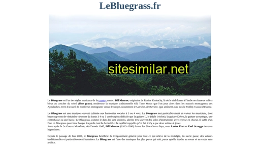 Lebluegrass similar sites